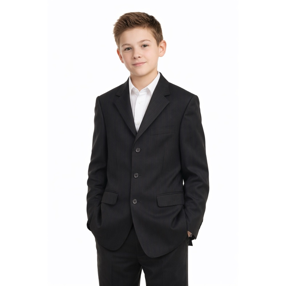 Tulliano Boys Navy Blazer Pin Stripe Chest 39”